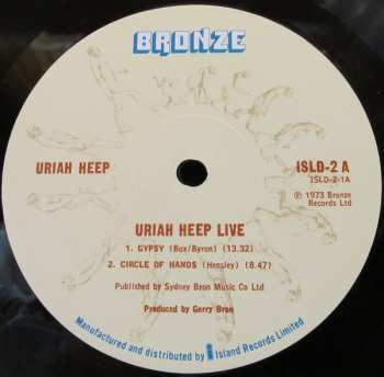 2LP Uriah Heep: Uriah Heep Live