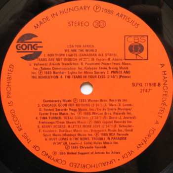 LP USA For Africa: We Are The World