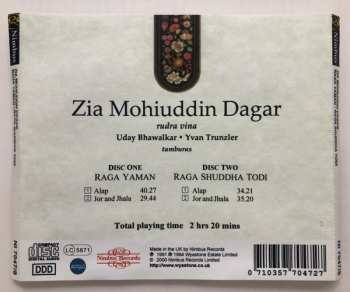 2CD Ustad Zia Mohiuddin Dagar: Raga Yaman / Raga Shuddha Todi