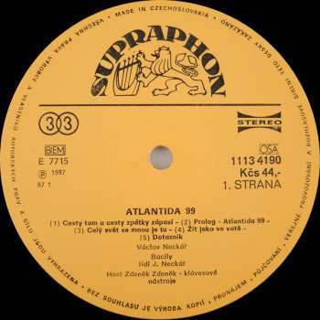 LP Václav Neckář: Atlantida '99