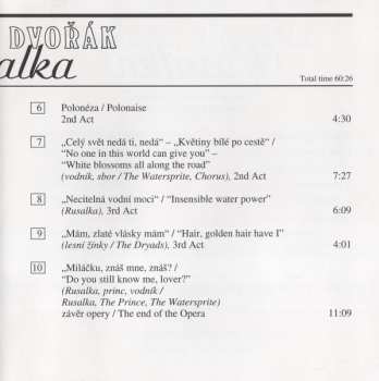 CD The Czech Philharmonic Orchestra: Rusalka - Highlights From The Opera