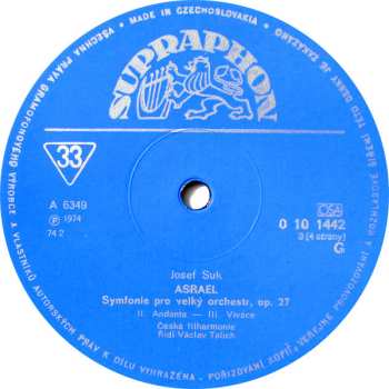 3LP/Coffret Josef Suk: Talichovský Archiv (I.) - Skladby Josefa Suka