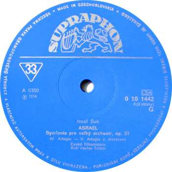 3LP/Coffret Josef Suk: Talichovský Archiv (I.) - Skladby Josefa Suka