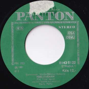 SP Václav Vašák: Poslouchám (For Your Love) / Máme Hodinky