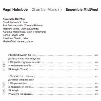 CD Vagn Holmboe: Chamber Music (I)