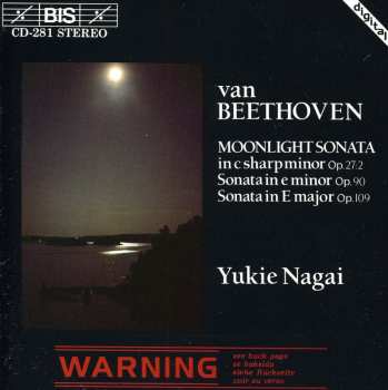 CD Ludwig van Beethoven: Moonlight Sonata In C Sharp Minor, Op. 27:2 / Sonata In E Minor Op.90 / Sonata In E Major Op.109