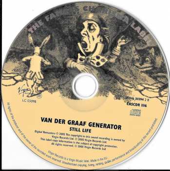 CD Van Der Graaf Generator: Still Life