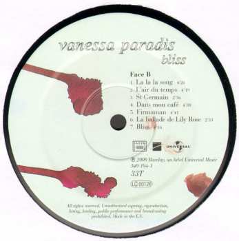 LP Vanessa Paradis: Bliss