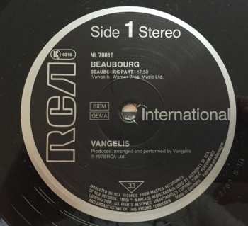 LP Vangelis: Beaubourg