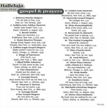 CD Various: 1926-1946 - Gospel & Prayers: Halleluja