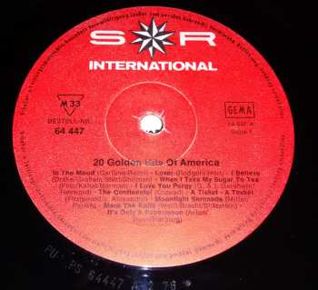 LP Various: 20 Golden Hits Of America