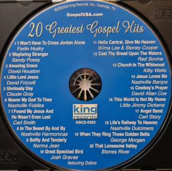 CD Various: 20 Greatest Gospel Hits