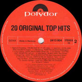LP Various: 20 Original Top Hits 1/76