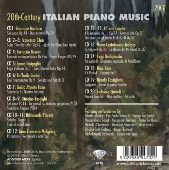 20CD/Coffret Various: 20th-Century Italian Piano Music