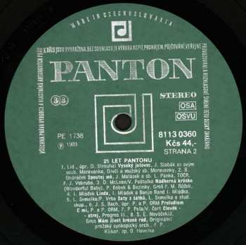 LP Various: 25 Let Pantonu
