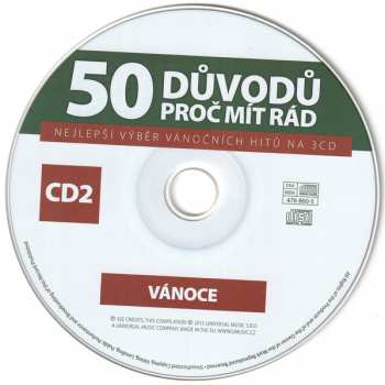 3CD Various: 50 Důvodů Proč Mít Rád Vánoce