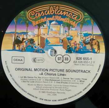 LP Various: A Chorus Line - Original Motion Picture Soundtrack