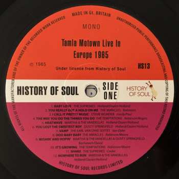 LP Various: A Collection Of 21 Tamla Motown Sounds - Tamla Motown Live in Europe 1965