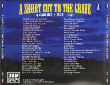 4CD/Coffret Various: A Short Cut To The Grave (Gin, Justice, Jail & Judgement 1924-1942)