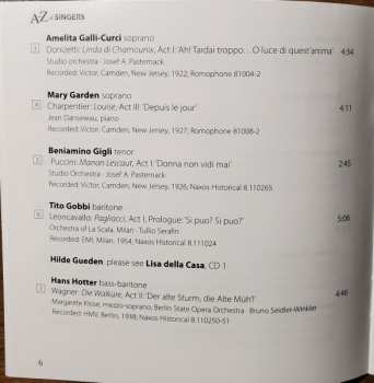4CD/Coffret Various: A-Z of Singers by David Patmore