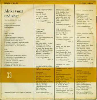LP Various: Afrika Tanzt Und Singt - Vom Tam-Tam Zum Jazz