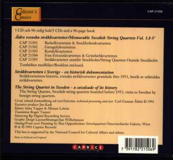 5CD/Coffret Various: Äldre Svenska Stråkkvartetter = Memorable Swedish String Quartets