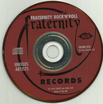 CD Various: All American Rock'n'Roll From Fraternity Records
