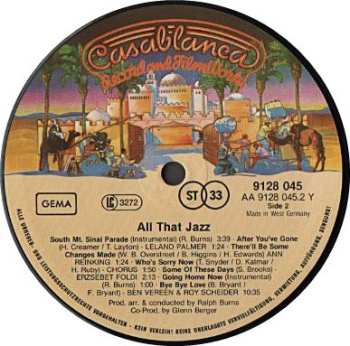 LP Various: All That Jazz - Music From The Original Motion Picture Soundtrack