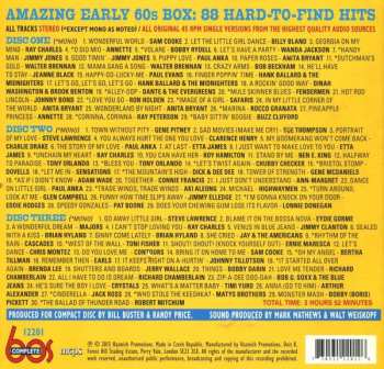 3CD Various: Amazing Early 60s Box: 88 Hard To Find Hits