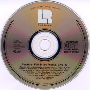 CD Various: Blues Live'83 - American Folk Blues Festival
