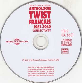 3CD Various: Anthologie Twist Français 1961-1962