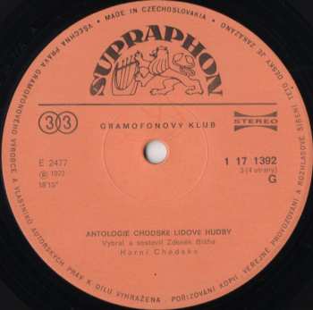 2LP/Coffret Various: Antologie Chodské Lidové Hudby