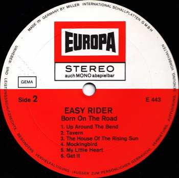 LP Various: Born On The Road: Easy Rider