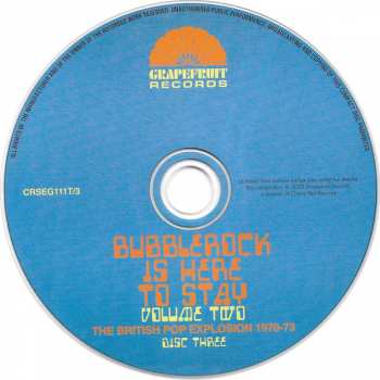3CD/Coffret Various: Bubblerock Is Here To Stay Volume Two - The British Pop Explosion 1970-73