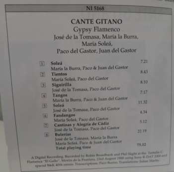 CD Various: Cante Gitano: Gypsy Flamenco From Andalucia