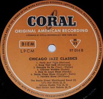 LP Various: Chicago Jazz Classics