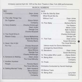 CD Various: Company (A Musical Comedy) (Original Broadway Cast Recording)