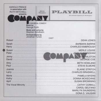 CD Various: Company (A Musical Comedy) (Original Broadway Cast Recording)