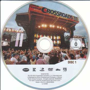 2DVD Various: Crossroads - Eric Clapton Guitar Festival 2010