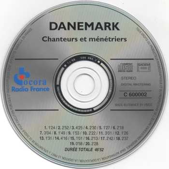 CD Various: Danemark - Chanteurs Et Ménétriers