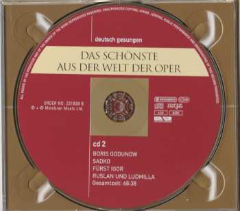 2CD Various: Das Schönste Aus Der Welt Der Oper (Boris Godunow / Eugen Onegin / Pique Dame / Rusalka / Fürst Igor / Die Verkaufte Braut / U. A.) DIGI