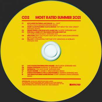 3CD Various: Defected Presents Most Rated Summer 2021