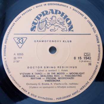 2LP/Coffret Various: Doctor Swing Redivivus (Československý Swing Do Roku 1947) (2xLP + BOX + BOOKLET)