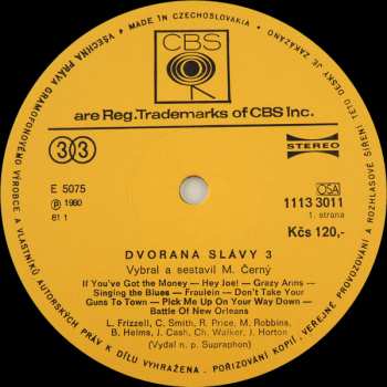 2LP Various: Dvorana Slávy 3 (2xLP)