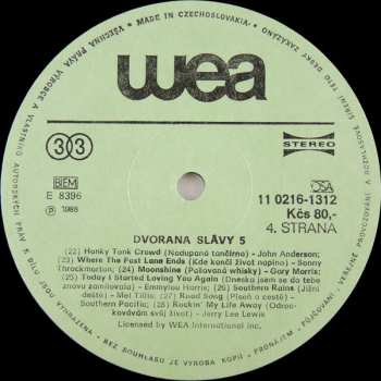 2LP Various: Dvorana Slávy 5