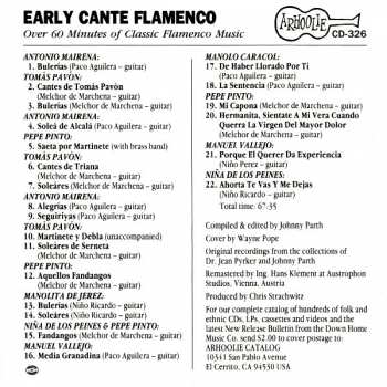 CD Various: Early Cante Flamenco