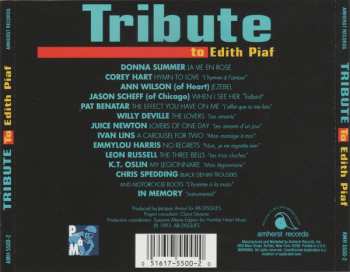 CD Various: Tribute To Edith Piaf