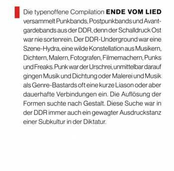 CD Various: Ende Vom Lied: East German Underground Sound 1979 - 1990