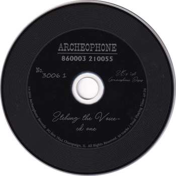 CD Various: Etching The Voice: Emile Berliner And The First Commercial Gramophone Discs, 1889-1895