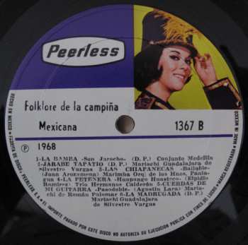 3LP/Coffret Various: Folklore De La Campiña Mexicana